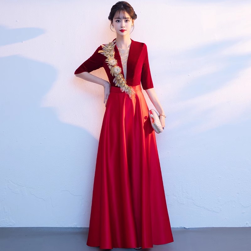  Red Golden Flower [A26]+XXXL   + $3.93 
