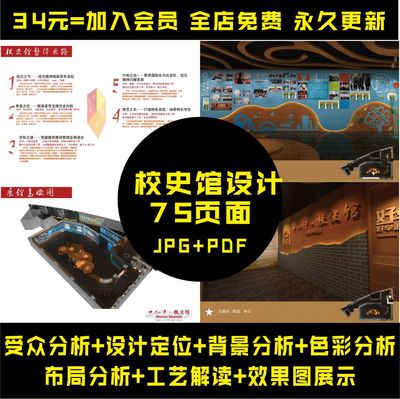 全套校史馆设计方案效果图展厅设计方案设计分析材质主题定位K30