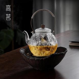 玻璃煮茶壶家用全自动耐高温煮茶器泡茶提梁烧水壶电陶炉专用 日式