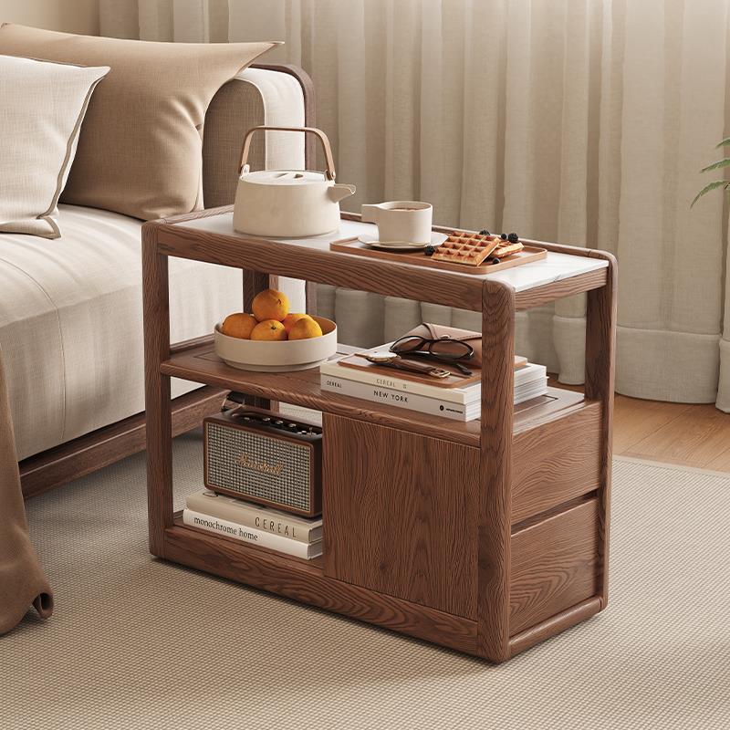 全实木边几家用可移动小茶几客厅沙发边柜侧边柜子简约小型小桌子