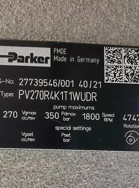 现货PV270R4K1T1WUDR # //派克液压泵齿轮泵叶片泵
