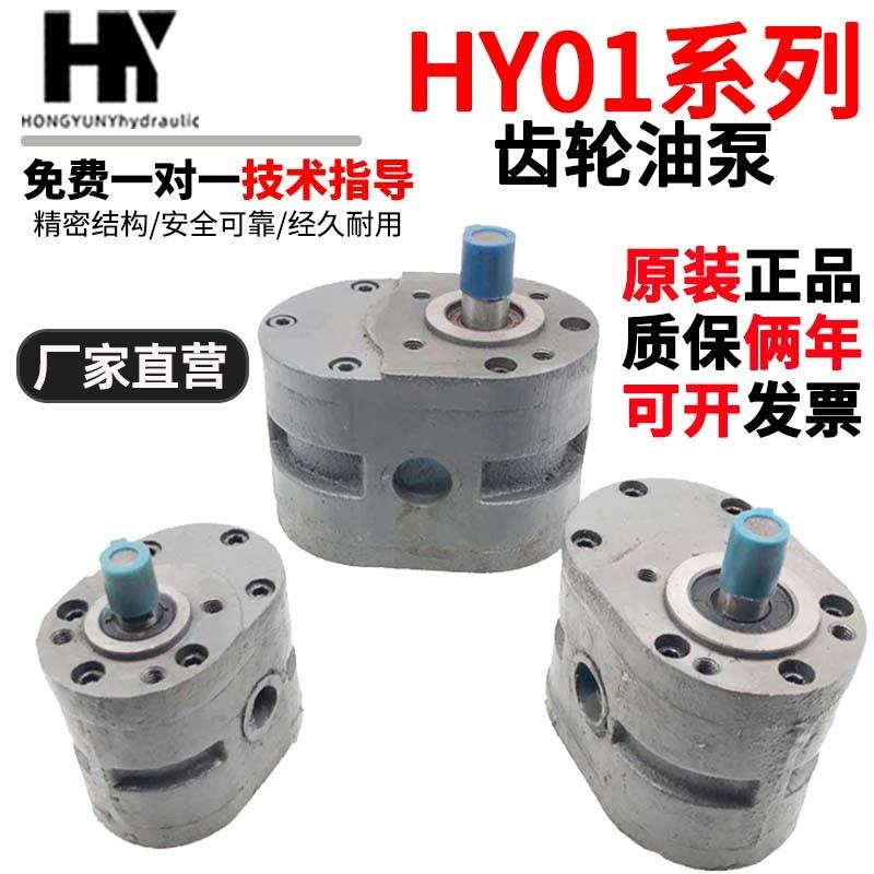 现货液压齿轮泵HY01-5x10/3X5/8X15/12X2油泵总成HY01-100X25配件