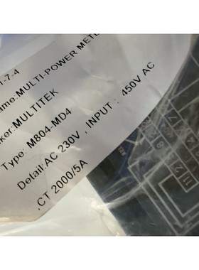 [议价]全新MULTITEK功率测量仪表 M804-MD4型