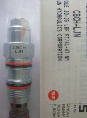美国SUN原装正品CBCH-LJN导压比10_1,标准型平衡阀 工程机械配件