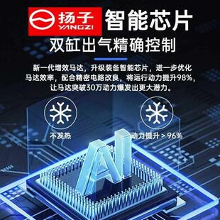 轿车轮胎电动打气泵 扬子车载充气泵双缸高压汽车12v大功率便携式