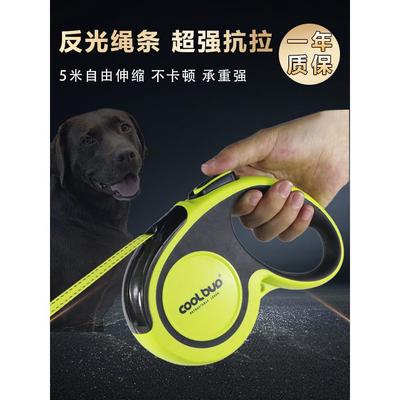 狗狗牵引绳自动伸缩小型泰迪柯基狗链子大型犬金毛拉布拉多遛狗绳
