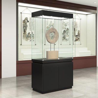木质产品展示柜珠宝首饰玻璃柜台博物馆古董玉器陶瓷文物展览直销