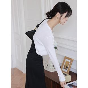 韩版 女夏季 2025新款 吊带连衣裙外搭罩衫 防晒披 薄冰丝坎肩开衫 短款