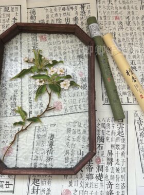 梨花画掐丝珐琅diy景泰蓝非遗手工材料包古风桌面装饰画摆件礼物