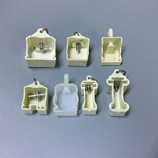 两头固定器窗帘轨道封口堵堵头盖瓷砖固定卡扣窗帘轨道配件大全