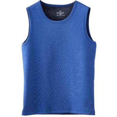 纯棉健康保暖背心男士抗菌