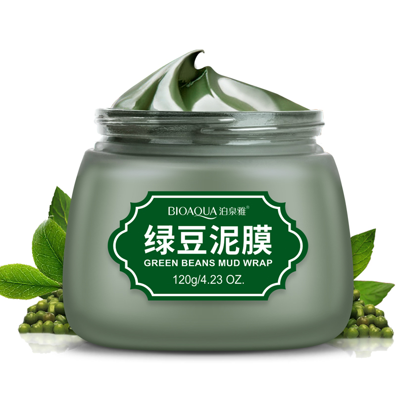 绿豆补水美白去黑头收缩毛孔泥面膜需要用券