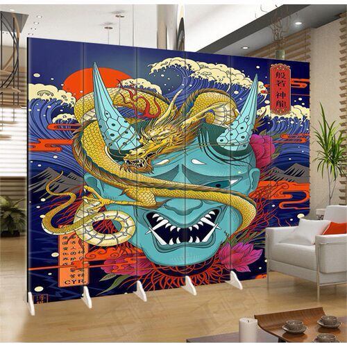般若浮世绘纹身刺青折叠