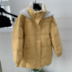 一善设计特价 冬季 黄色连帽棉服外套棉服zb2990