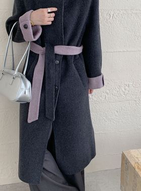 一善韩系质感时尚流行新款羊毛外套含70.2羊毛3267022525