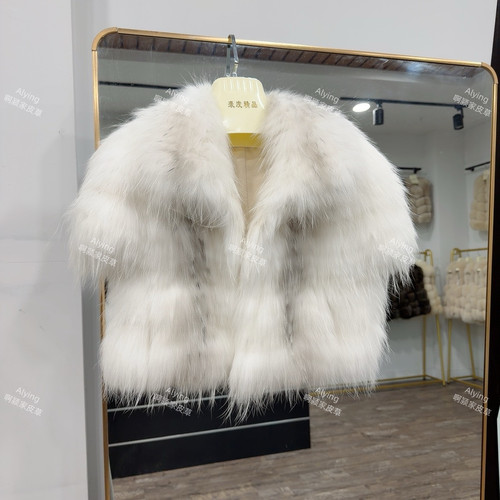 实体补单款新品上市女皮草特殊工艺貉子毛显瘦外套皮草LC203