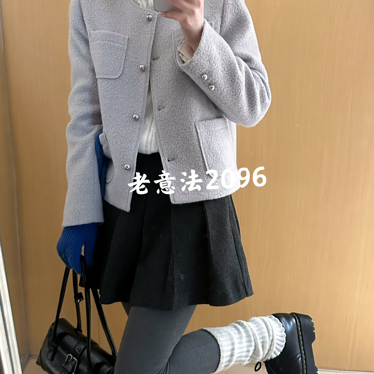 一善设计感保暖鹅绒小香风保暖羽绒服外套(尺寸仅供参考)09315