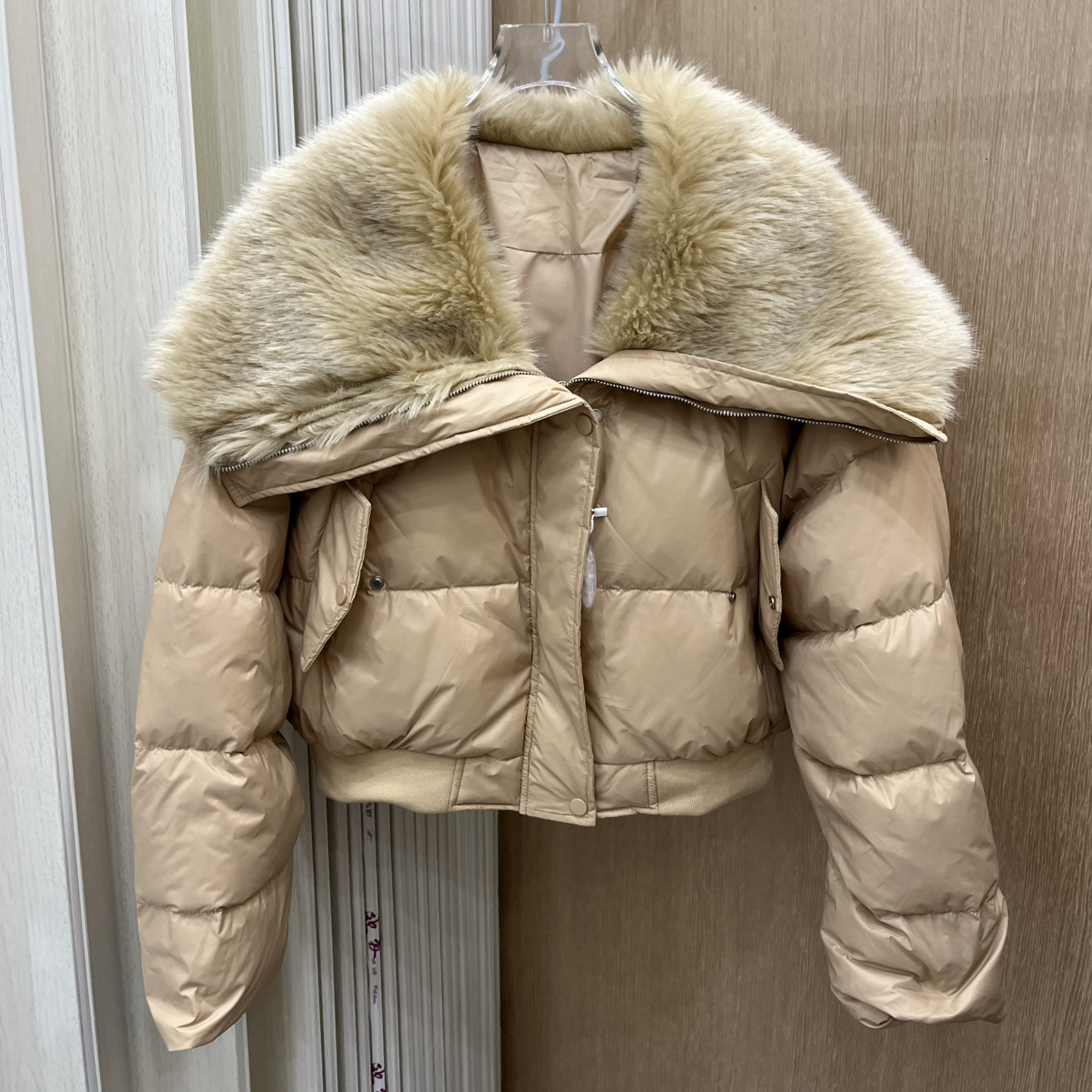 一善暖羽绒服外套羽绒服(配环保毛领不可拆)(含90白鸭绒)OM善0131