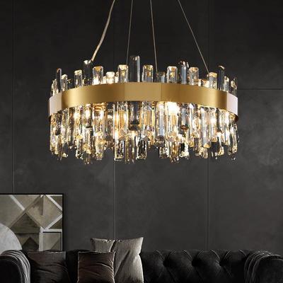 A new French-style light-luxury crystal chandelier with a mo