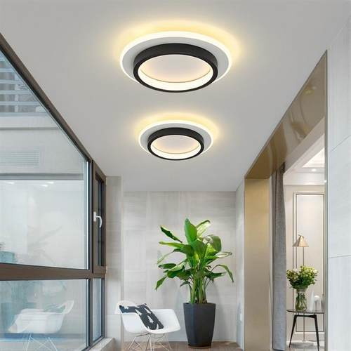 The hallways are closed. Modernly simple lights enter the do