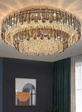 A new living room, 2024, with a rounded light American light