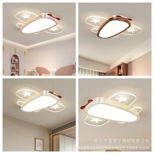 breathing creative childrens lights locomotives room Cream