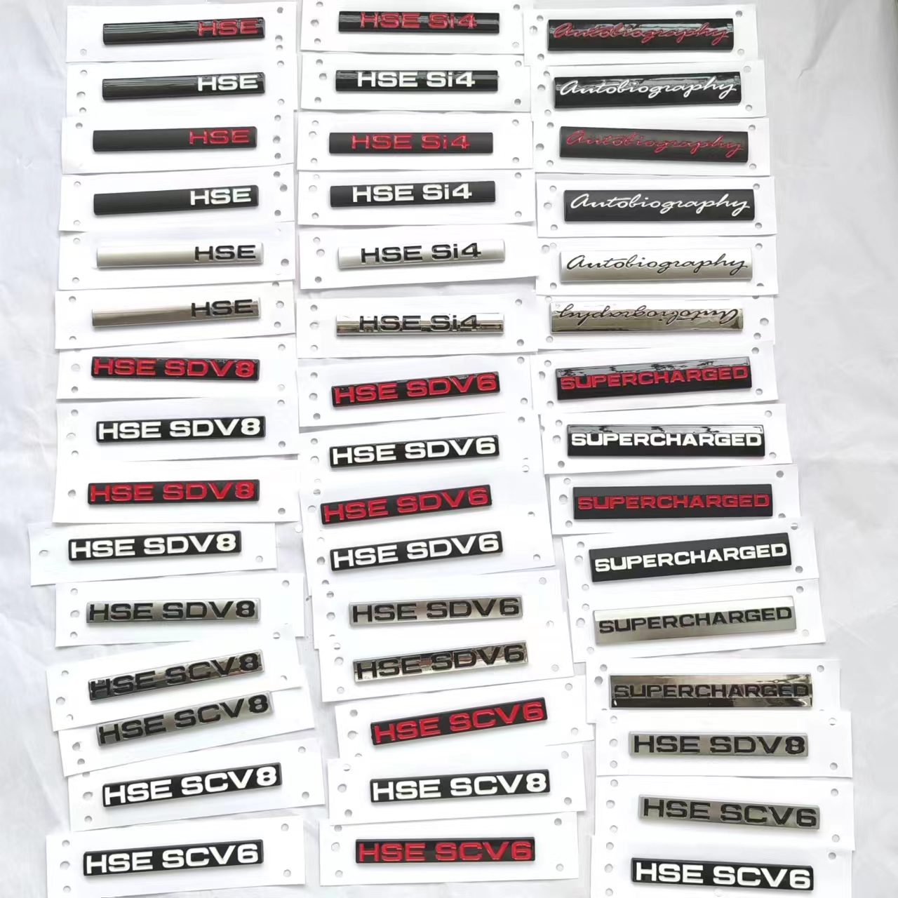 新款适用路虎揽胜运动HSE车标发现神行LUXURY后尾标SDV6 SCV8标贴