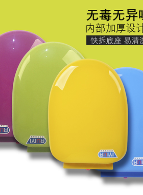 彩色马桶盖家用通用老式配件V型U型抽水座便坐便器盖子加厚厕所板