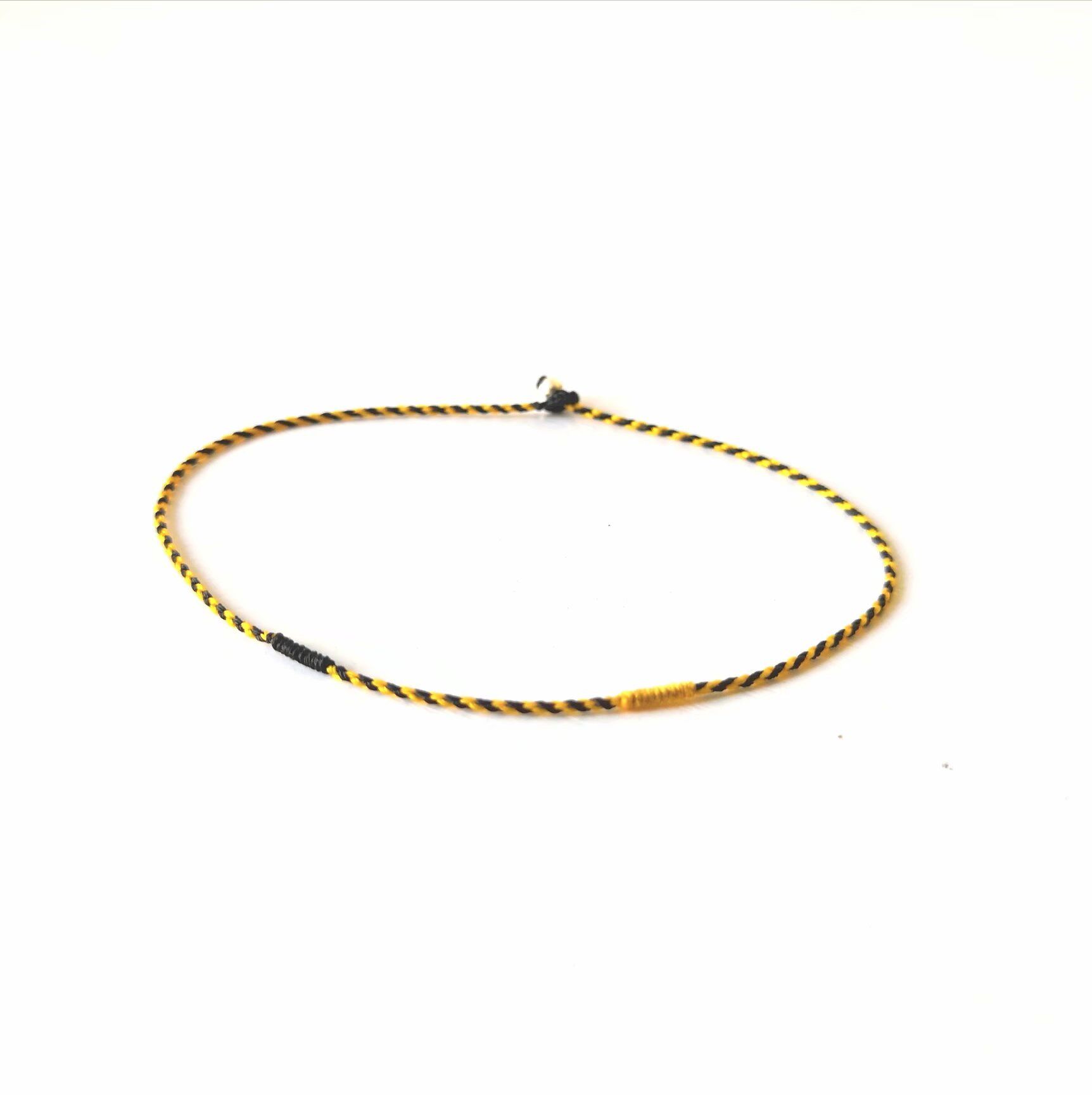 7mm金刚结四股手绳脚链女男幸运色