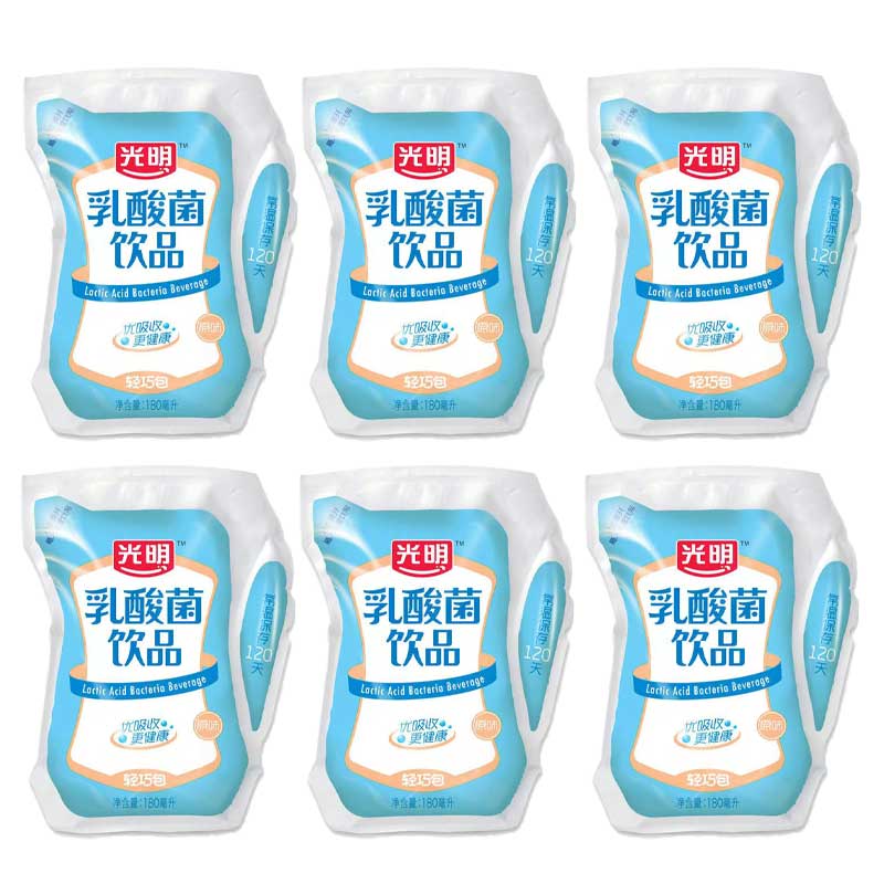光明乳酸菌饮品180ml*12袋原味轻巧包常温含乳饮料