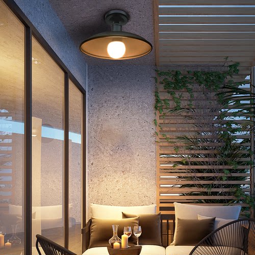 户外吸顶灯欧式复古别墅凉亭庭院灯室外防水阳台走廊过道露台吊灯