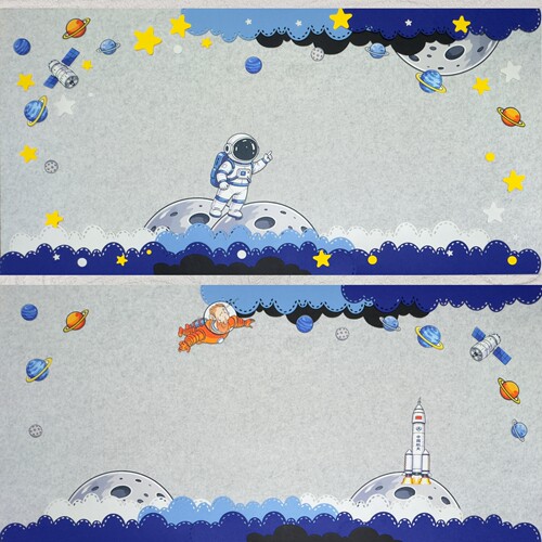 幼儿园环传科技航空文化墙