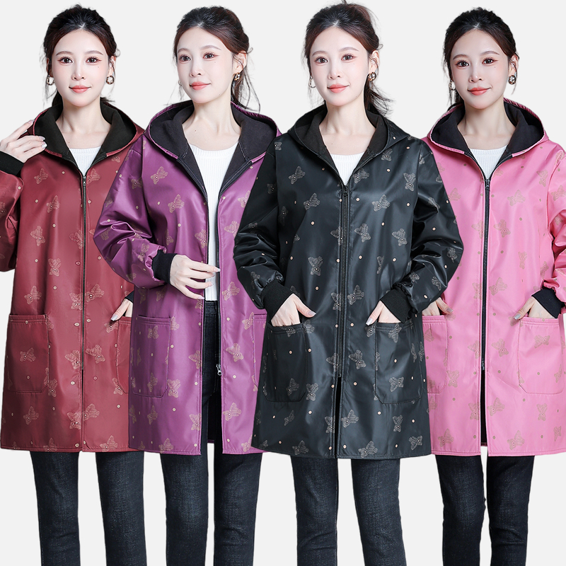 防水加绒保暖时尚罩衣