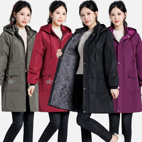 加绒加厚罩衣女士围裙