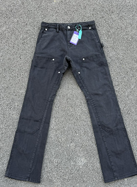 vujade微喇后拉链牛仔裤伐木裤kenijima同款cleanfi风格Vibe长裤