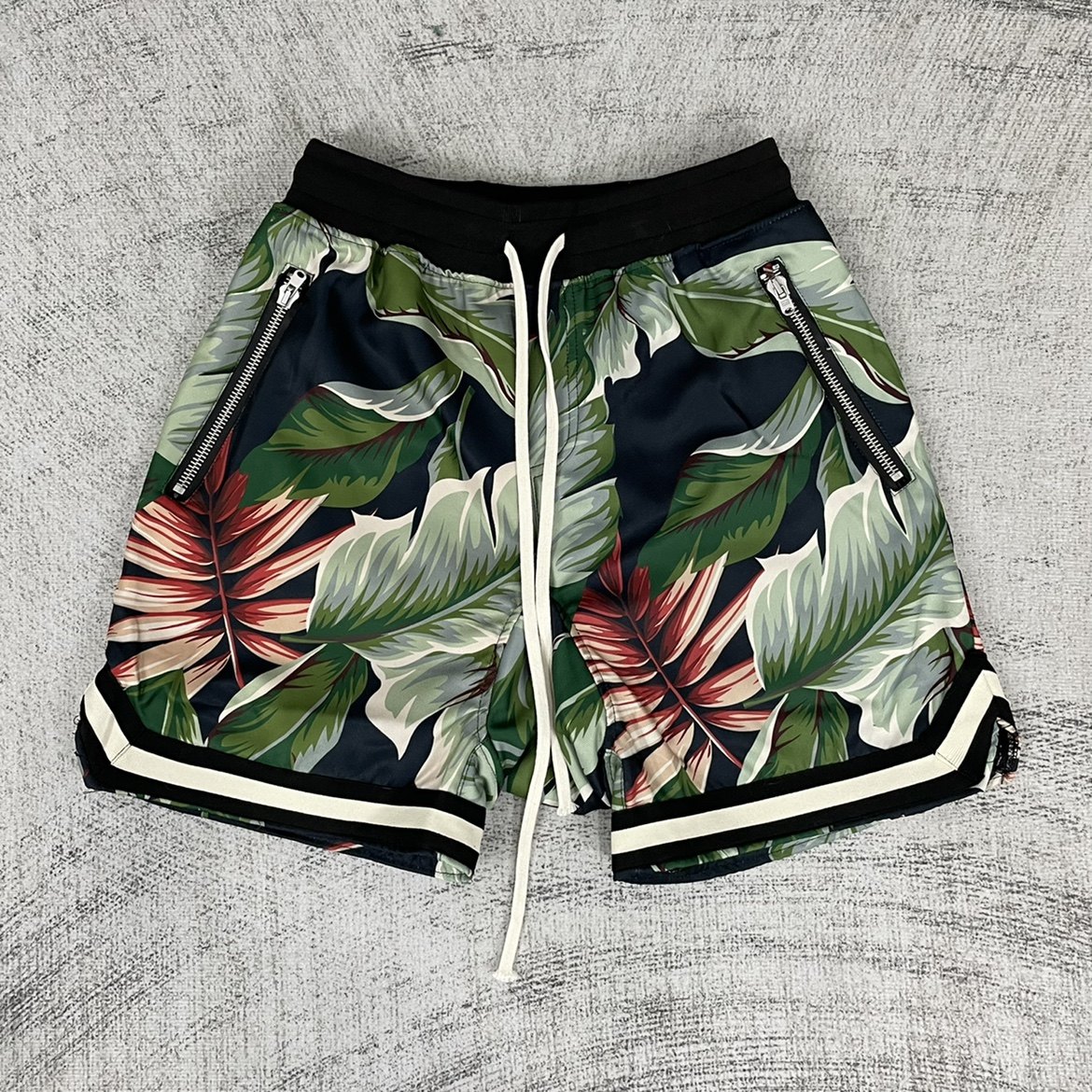 fog第五季限定花卉抽绳短裤fear of god高街休闲宽松沙滩五分裤