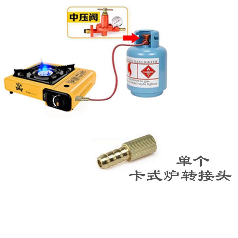 卡式炉转接头配件转换双用头接线管炉头炉架点火线阀体