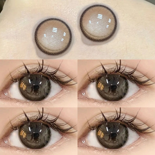 断码特价】美瞳日抛30片女大直径棕色10片装批发混血感隐形眼镜TN