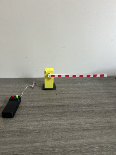 电动遥控道闸门玩具抬杆交通停车场收费升降杆儿童steam玩具益智