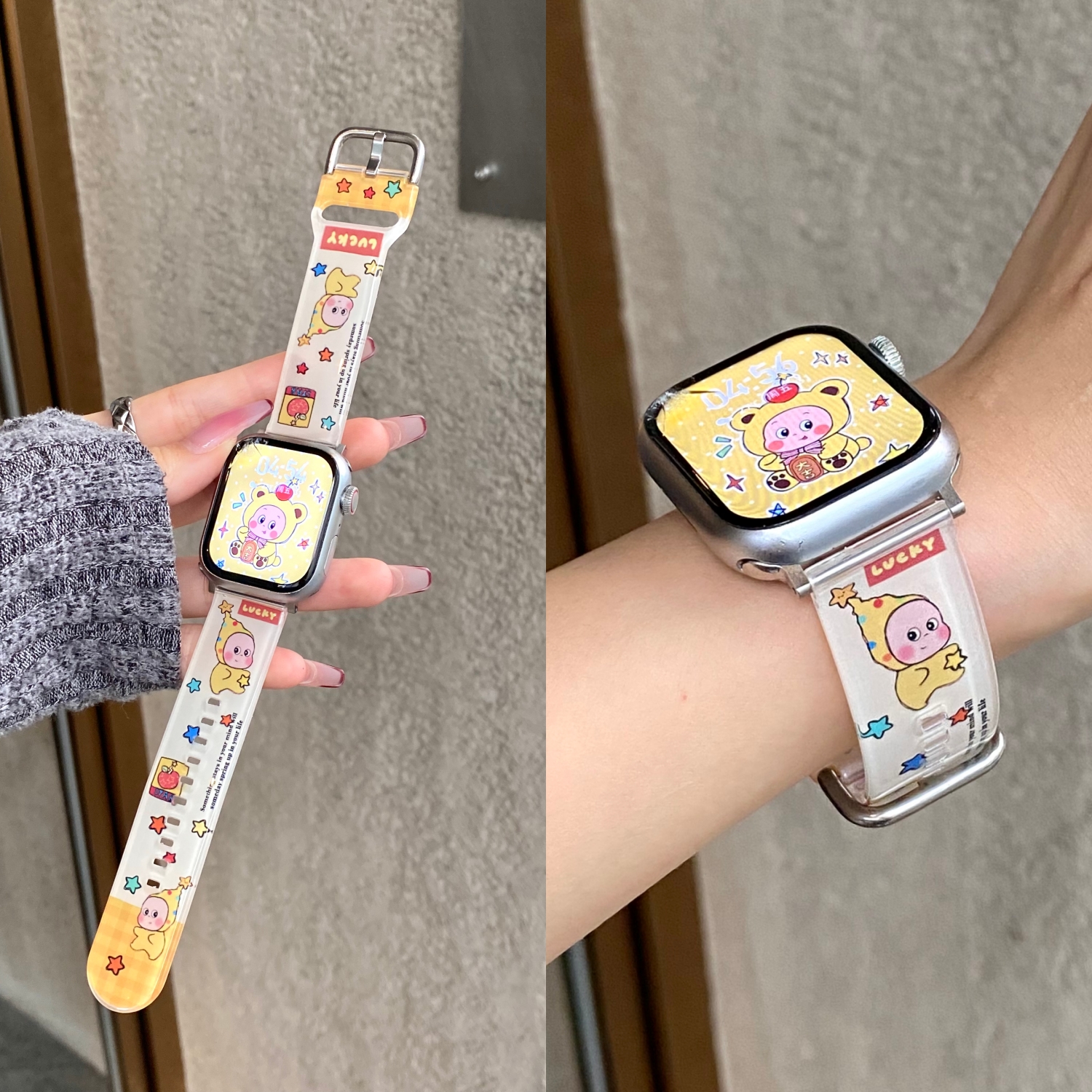 适用华为Fit4表带卡通女款fit4pro手表fit3可爱趣味GT6pro女士18mm22接口gt5高级感gt3针扣式替换腕带gt4新款