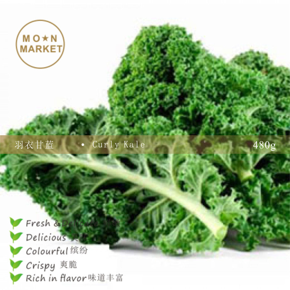 新鲜羽衣甘蓝curlykale480g西餐榨汁沙拉蔬菜食材【vgbb】