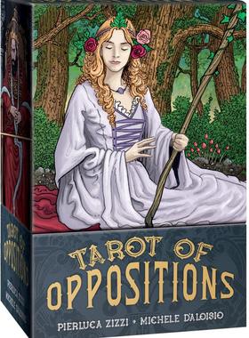 进口正版78张英文桌游相对卡罗牌Tarot of Oppositions对立塔罗牌