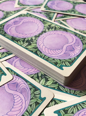 进口正版缥缈塔罗牌桌游烫金全套 Ethereal Visions Tarot 卡罗牌