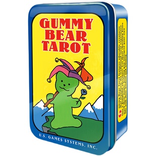 进口正版 Gummy Bear Tarot 小熊塔罗牌正品迷你便携铁盒版卡罗牌