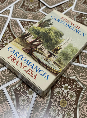 进口正版36张迷你雷诺曼 French Cartomancy便携口袋版法国利诺曼