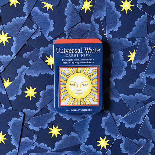 进口正版Universal Waite Pocket初学者普及韦特塔罗牌铁盒口袋版