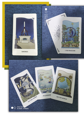 原装正版桌游 Noted Tarot 手记塔罗牌78张泛伟特体系 笔记卡罗牌