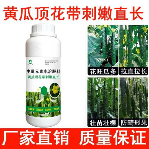 黄瓜专用肥料拉长拉直素免点花授粉药喷花蘸花药坐果灵生根叶面肥
