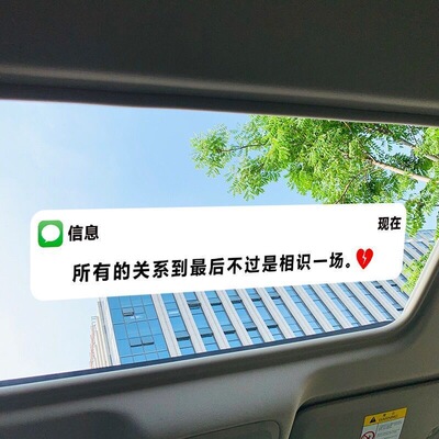 如今这个年纪天窗汽车贴纸