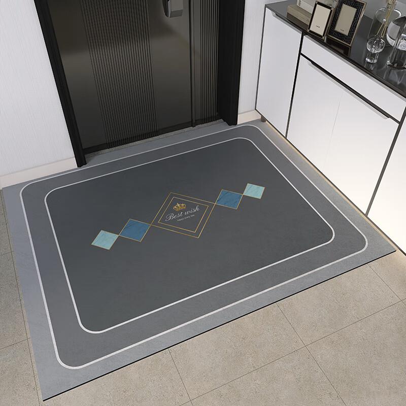 茗芮居硅藻泥地垫入户门垫大尺寸地垫门口进门家用耐脏防滑吸水垫